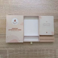 Kartu Afirmasi Perawatan Diri Positif Inspiratif Kesehatan Mental Cetak Desain Khusus Dengan Dudukan dan Penyangga Kayu