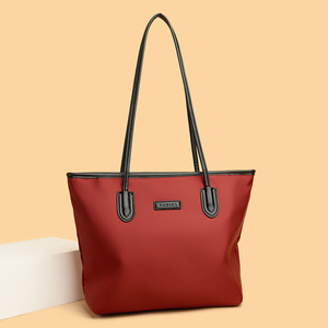 Women's Casual Designer <b>Tote</b> Bag New Trendy Large Capacity Handbag <b>Zip</b> Drawstring Single Handle Nylon Multi-Pocket Portable - Product Image 1