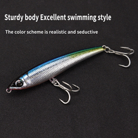 Crayon immergé appât de pistolet doré appât dur de haute qualité Shimano PB-315N flottant excellente posture de natation appât de pêche