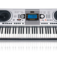 HUASHENG LCD Display 61 Keys Professional Electric Organ Simulation Keyboard 32 Maximum Polyphony Touch Electric Style Piano 200