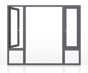 Ventana Abatible Horizontal <span class=keywords><strong>de</strong></span> Aleación <span class=keywords><strong>de</strong></span> Aluminio con Vidrio Templado y Mosquitera Magnética, Diseño Insonorizado <span class=keywords><strong>para</strong></span> Dormitorio y <span class=keywords><strong>Baño</strong></span> - Product Image 3