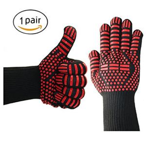 Gants de sécurité antidérapants en gel de silicone résistant à la chaleur et ignifuge pour barbecue, four et cuisine - Product Image 1
