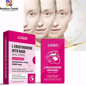 Tiras Orales de Glutatión con Logotipo Privado Personalizado, L-Ergotioneína, Vitaminas, Suplementos Antienvejecimiento, Colágeno para la Piel de Adultos, Belleza - Product Image 1