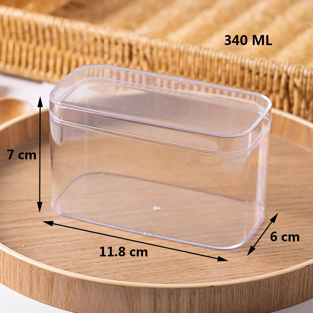 カスタム透明透明硬質プラスチックチョコレートティラミスデザートボックス包装ビスケットスイーツウェディングキャンディーケーキスライスボックス