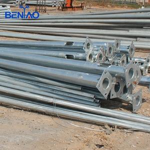 सौर नेतृत्व वाली स्ट्रीट लाइटिंग के लिए स्टील लैंप पोस्ट, सीटीवी के साथ आउटडोर लाइट पोल, स्मार्ट पोल और गार्डन प्रकाश संगतता - Product Image 3