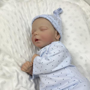 LouLou 20インチシリコーン生まれ変わったベビードール新生児玩具ソフトリアルなスリーピングプレミアミニモデル玩具子供用ビニール塗装ギフト - Product Image 3