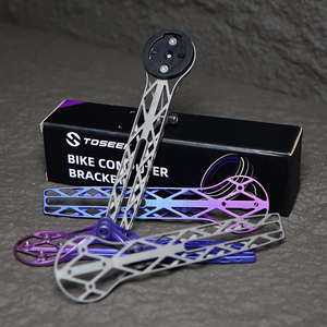 Soporte Extendido para Ciclocomputador de Aleación de Titanio Impreso en 3D OEM ODM, Soporte para Teléfono Móvil de Bicicleta, Soporte para Bicicleta, Soporte Wahoo - Product Image 1