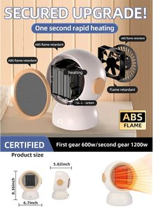 500 watt <span class=keywords><strong>Micro</strong></span> điện xách tay mini 12 Volt nhỏ ấm hơn quạt điện nóng - Product Image 4