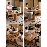 Pied de table réglable en hauteur avec pédale, pour table basse, table à manger, bureau, cadre en fer pneumatique manuel