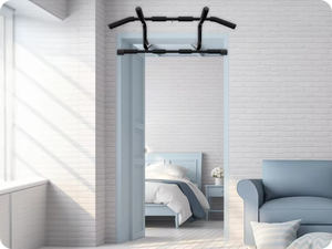 Wellshow Sport Barre de traction pour cadre de porte Barre de traction pour cadre de porte Barre de traction pour porte d'entrée avec <span class=keywords><strong>guide</strong></span> d'installation - Product Image 4