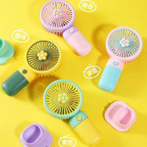 Ventilador Portátil Mini 2025, Precio de Fábrica, Ventilador de Escritorio Pequeño Recargable por USB, Ventilador de Mano de Dibujos Animados para Verano - Product Image 3