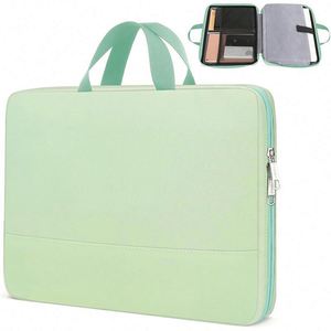 Free Sample YCW Men's Business 15-15.6 Inch <b>Laptop</b> Briefcase Felt & PU <b>Leather</b> <b>Sleeve</b> Tote - Product Image 6