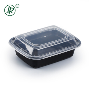 Nhà Máy vận chuyển lò vi sóng an toàn chặt chẽ con dấu bữa ăn chuẩn bị container Takeaway hộp trong suốt nắp thực phẩm nhựa đen bao bì thực phẩm - Product Image 3