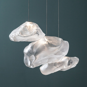 Lampadario Moderno in Vetro Artistico AB per Interni, Design Unico e Combinabile Liberamente, per Casa e Hotel - Product Image 4