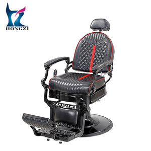 Hongzi Barber Chair Hydraulic Reclining Adjustable <b>Footrest</b> Black Commercial Use - Product Image 5