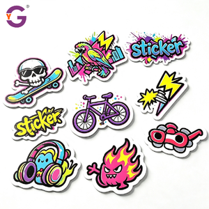 <span class=keywords><strong>Pegatinas</strong></span> de Vinilo <span class=keywords><strong>Holográficas</strong></span> <span class=keywords><strong>Personalizadas</strong></span>, Resistentes al Agua y a los Rayos UV, con Logotipo de Dibujos Animados, Fabricante de <span class=keywords><strong>Pegatinas</strong></span> para Botellas de Agua y Laptops - Product Image 2