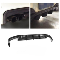Diffuseur de pare-chocs arrière en fibre de carbone 13-17 F12 F13 avec finition carbone noir et surface hautement polie pour BMW M6 Gran Coupé Berline