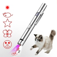 Giocattolo per gatti con puntatore Laser interattivo 3-in-1 Usb giocattolo per gatti a infrarossi