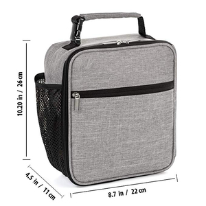 Sac isotherme portable personnalisé avec logo pour <span class=keywords><strong>repas</strong></span>, idéal pour l'école, les enfants, petit sac à déjeuner imperméable pour femmes - Product Image 2