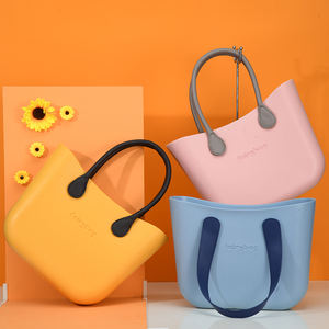 Sacs de plage et de shopping Obag grande capacité en EVA pour femmes, mode italienne, poignée en corde classique, résistant à l'eau, avec couverture à lettres - Product Image 4