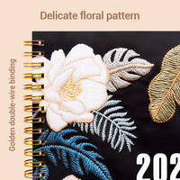 Carnet A4 personnalisable avec reliure spirale et couverture sur mesure – Carnets A4 personnalisés à motif floral