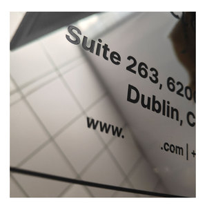 Targhe in Acciaio Inox con Finitura <span class=keywords><strong>a</strong></span> Specchio, Incisione Personalizzata per Indirizzi di Case, Scuole, Uffici, Aziende e Hotel - Product Image 1