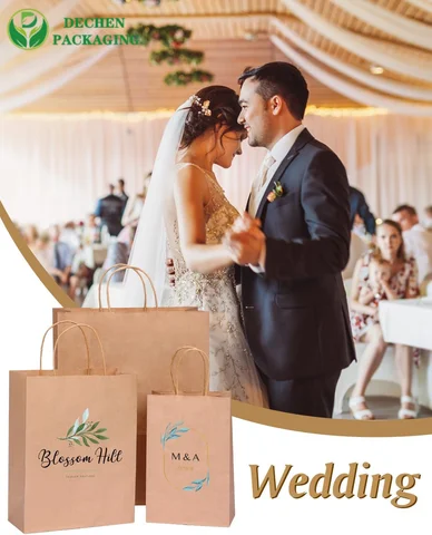 Twisted Handle Kraft Paper Shopping Bag