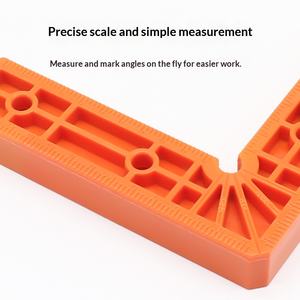 Positionneur d'angle droit 90 degrés en <span class=keywords><strong>L</strong></span> pour la fixation de dalles de pierre, équerres d'angle en plastique graduées pour la construction et le travail du bois - Product Image 5