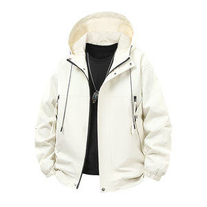 Chaqueta con capucha de alta calidad, nueva chaqueta de exterior para primavera y otoño para hombres y mujeres, con el mismo estilo holgado y moderno, deportiva y genial. - Product Image 1