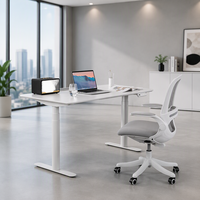 Bureau debout intelligent à moteur unique, hauteur réglable, table de bureau électrique à levage, cadre métallique moderne pour espace de travail