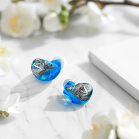 Écouteur intra-auriculaire filaire moulé en résine professionnelle Microphone de pilote dynamique Application sportive casque filaire crochet d'oreille sans fil