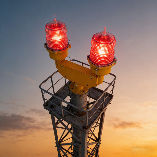 Low Intensity Aviation Obstruction Lights 32 cd Obstacle Visible Marking for Occupies Airspace