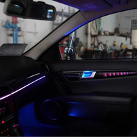 Accessoires de ventilation turbo LED pour voiture SJC 64 couleurs pour Mercedes Benz Classe C W204 2010-2014, éclairage d'ambiance pour voiture, conduite à droite, pour mise à niveau intérieure