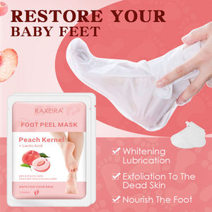 Maschera Esfoliante per Piedi OEM all'Acido Salicilico e Pesca, Trattamento Spa per Pedicure, Cura <span class=keywords><strong>dei</strong></span> Piedi Secchi e <span class=keywords><strong>Talloni</strong></span> Screpolati - Product Image 3