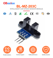 Sensor de medición de velocidad óptica ranurada por infrarrojos IR, módulo optoacoplador de detección, código de prueba de Motor, Kit de módulo de Sensor de conteo de rueda