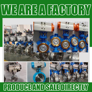 DN200 PN16 8 Inch Control Actuator Double Acting WCB Hard <b>Seal</b> Flange Type Pneumatic Actuated Butterfly Valve - Product Image 2