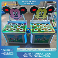 Jeu de frappe électronique Mickey Mouse Whack-a-Mole en gros, jouet marteau en plastique et métal pour enfants, éducatif précoce en anglais, 1 an