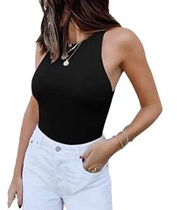 Top a tubino intero senza maniche da <span class=keywords><strong>donna</strong></span> canotte Sexy con scollo all'americana sul retro - Product Image 5