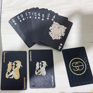 Tùy chỉnh kích thước thiết kế phù hợp với in cá nhân vàng Poker trump-thẻ chơi thẻ trò chơi nhựa balot baloot Arabic baralho 55 - Product Image 1