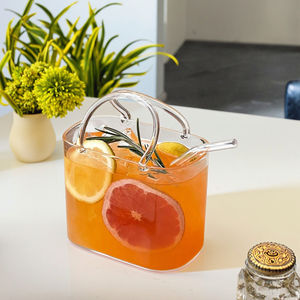 Sac à main créatif en verre sac à boisson sac à main en forme de vase jus de vin tasse à boire sac fruits <span class=keywords><strong>cocktail</strong></span> ensemble de verres - Product Image 2