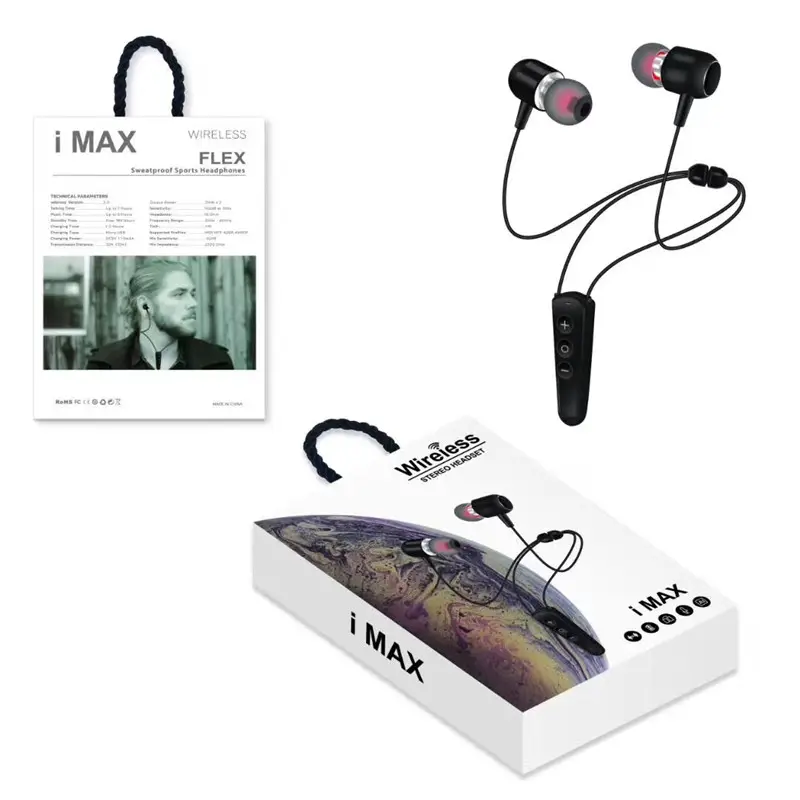 IMAX Hot Selling Imax Sports Headphone Wireless Earphone V5.0 Headset with Microphone