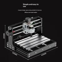 Mini routeur CNC de gravure de bureau automatique pour la découpe du bois et du plastique, machine de marquage DIY haute précision