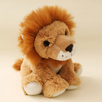 Peluche Lion Animal de la Jungle, Jouet en Peluche Lion Réaliste et Doux avec Crinière Moelleuse pour Décoration d'Intérieur et Cadeaux d'Anniversaire