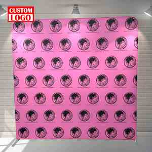 Mur d'affichage portable en tissu tendu avec logo personnalisé pour salon professionnel – Support de toile de fond pour stand d'exposition - Product Image 1