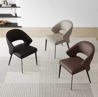 Ensemble de chaises de salle à manger de luxe contemporaines modernes pour restaurant, avec cadre doré et revêtement en tissu, idéal pour hôtel