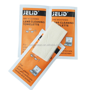 Lingettes nettoyantes désinfectantes pour écrans de lunettes jetables, conformes RoHS et MSDS, emballage individuel <span class=keywords><strong>POWERCLEAN</strong></span> - Product Image 1