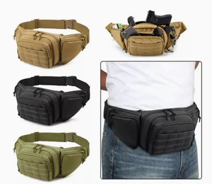 ブラックバットファニーパック戦術的なブラックウエストバッグ究極のアウトドアアドベンチャーギア隠しキャリーウエストバッグ - Product Image 6