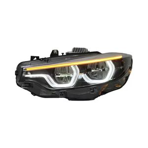 Faros Delanteros SJC US STOCK Auto V2 IKON para BMW Serie 4 F32 M4 F33 F80 F82 420i 428i 430i 435i 2013-2019, Luz Delantera con Intermitentes - Product Image 5