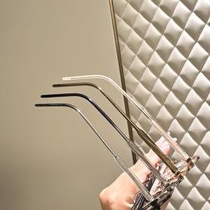 Montures de lunettes surdimensionnées en métal style artistique, verres en résine pleine monture, tendance mode unisexe Danyang 6400 - Product Image 1