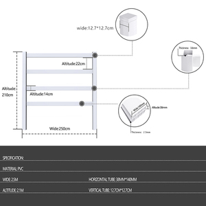 SRX Three Rails <span class=keywords><strong>Racing</strong></span> Ranch PVC Horse Valla Sólido Flexible Blanco Plástico Vinilo para Caballos Excelente Esgrima Enrejado y Puertas - Product Image 4